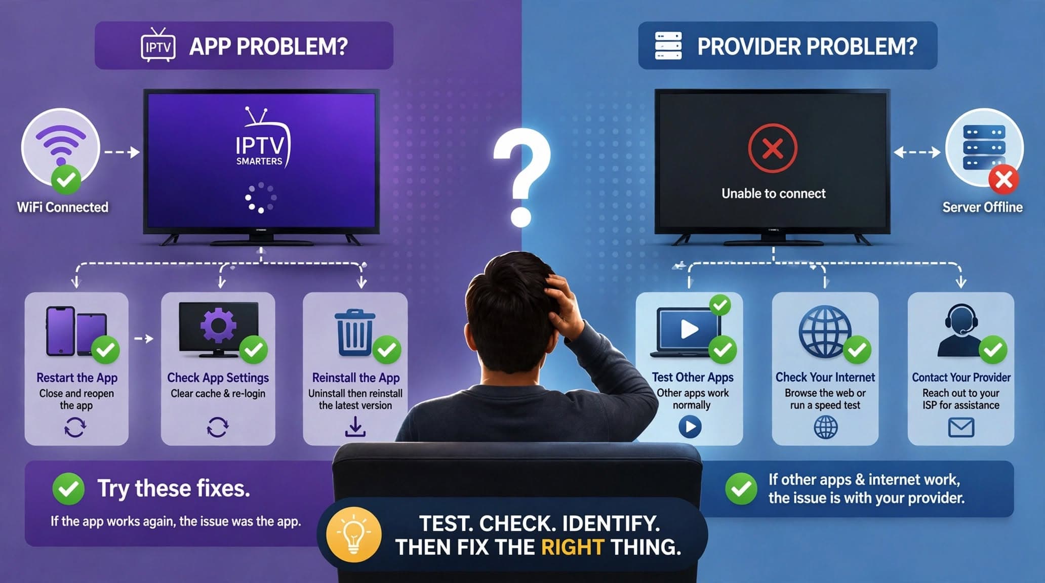 IPTV Smarters Pro Troubleshooting auf Smart TV, Android TV und Fire TV